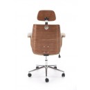 Кресло компьютерное HALMAR TIMBER бежевый/орех